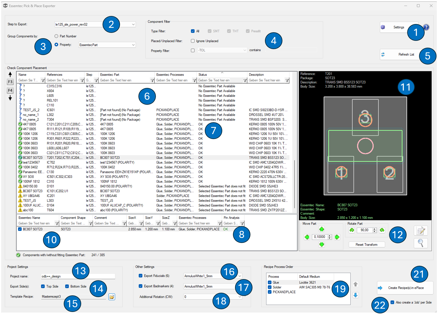 Essemtec Exporter
